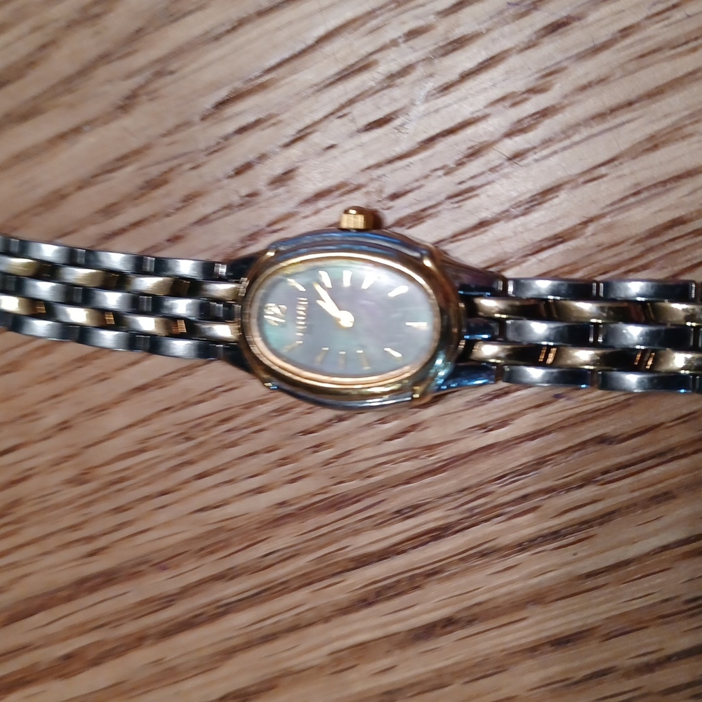 Gold silver watch